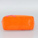 LOUIS VUITTON Monogram Vernis Fluo Reade PM Hand Bag Orange M91905 Auth 195212-5