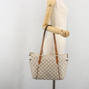 LOUIS VUITTON Damier Azur Totally PM Tote Bag N41280 LV Auth 195214-25
