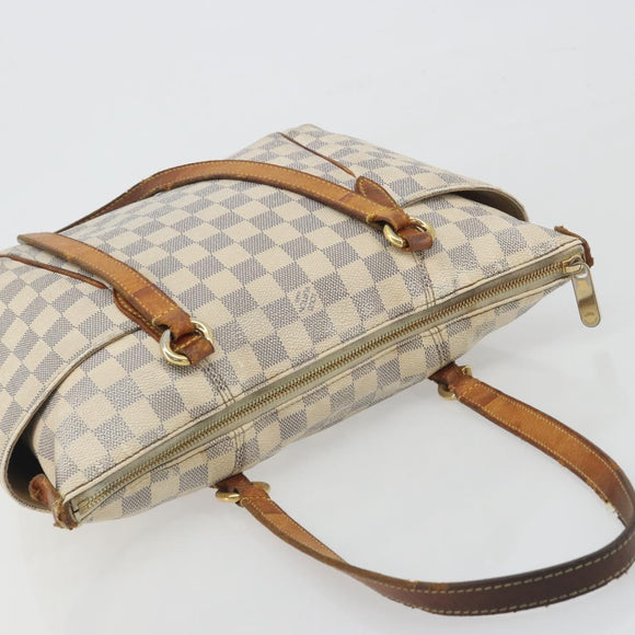LOUIS VUITTON Damier Azur Totally PM Tote Bag N41280 LV Auth 195214