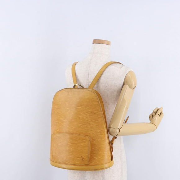 LOUIS VUITTON Epi Gobelins Backpack Yellow M52299 LV Auth 195215
