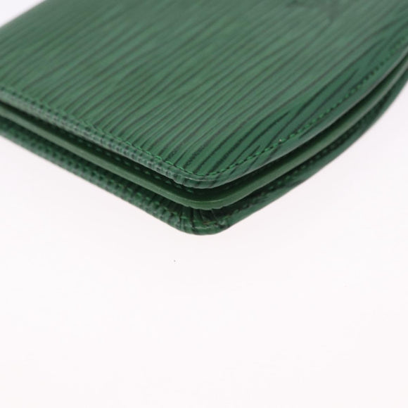 LOUIS VUITTON Monogram Epi Coin Purse 2 Set Green LV Auth 195219
