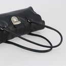 PRADA Shoulder Bag Leather Black Silver Auth 195224V-7
