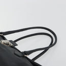 PRADA Shoulder Bag Leather Black Silver Auth 195224V-8
