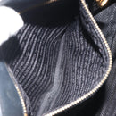 PRADA Hand Bag Vittero Dino Leather 2way Black Gold Auth 195226A-22