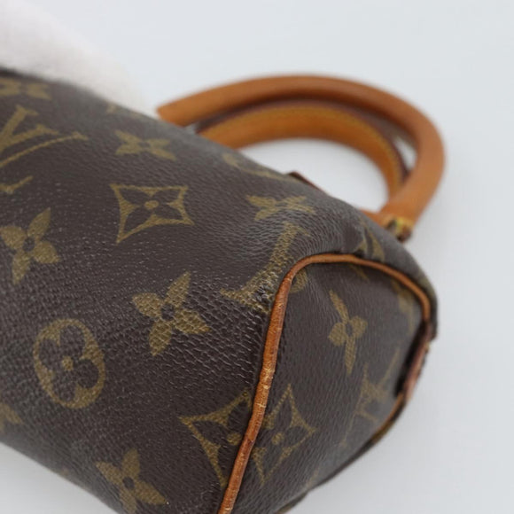 LOUIS VUITTON Monogram Mini Speedy Hand Bag M41534 LV Auth 195228