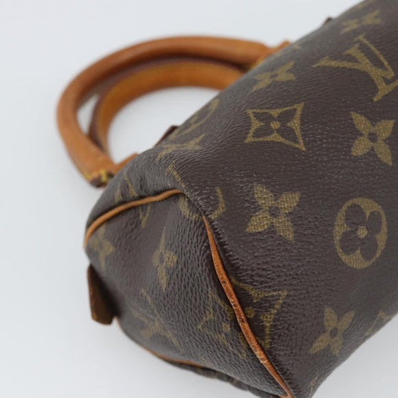 LOUIS VUITTON Monogram Mini Speedy Hand Bag M41534 LV Auth 195228
