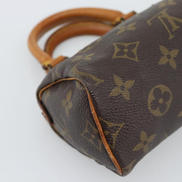LOUIS VUITTON Monogram Mini Speedy Hand Bag M41534 LV Auth 195228