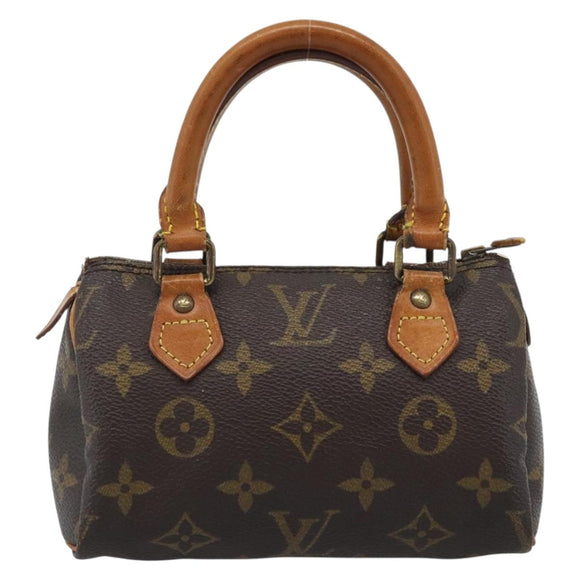 LOUIS VUITTON Monogram Mini Speedy Hand Bag M41534 LV Auth 195228
