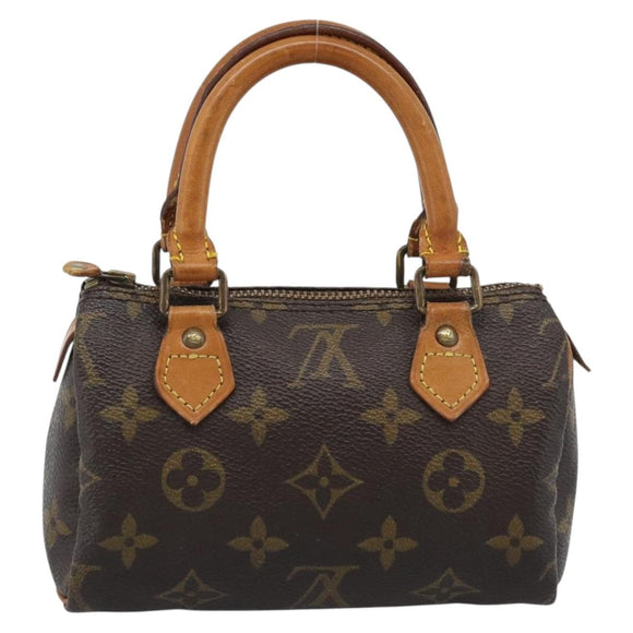 LOUIS VUITTON Monogram Mini Speedy Hand Bag M41534 LV Auth 195228