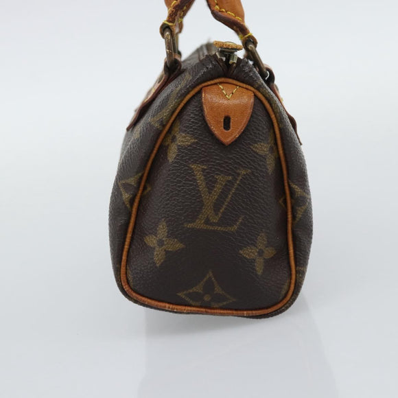 LOUIS VUITTON Monogram Mini Speedy Hand Bag M41534 LV Auth 195228