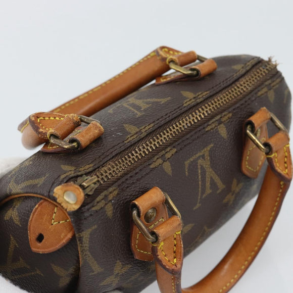 LOUIS VUITTON Monogram Mini Speedy Hand Bag M41534 LV Auth 195228
