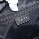 Christian Dior Trotter Canvas Shoulder Bag Black Silver Auth 195229V-17