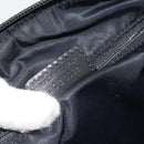 Christian Dior Trotter Canvas Shoulder Bag Black Silver Auth 195229V-12