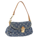 LOUIS VUITTON Monogram Denim Mini Preity Shoulder Bag Blue M95050 Auth 195231SAM-1