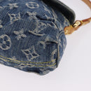 LOUIS VUITTON Monogram Denim Mini Preity Shoulder Bag Blue M95050 Auth 195231SAM-15