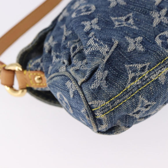 LOUIS VUITTON Monogram Denim Mini Preity Shoulder Bag Blue M95050 Auth 195231SAM