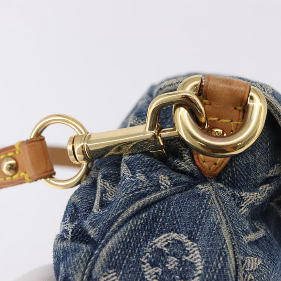 LOUIS VUITTON Monogram Denim Mini Preity Shoulder Bag Blue M95050 Auth 195231SAM