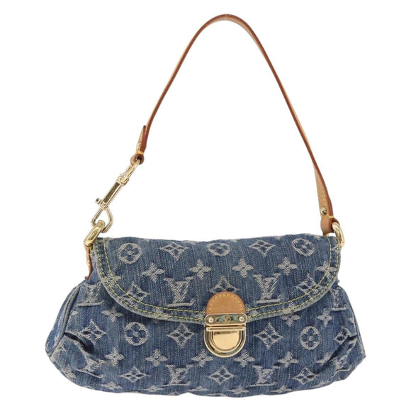 LOUIS VUITTON Monogram Denim Mini Preity Shoulder Bag Blue M95050 Auth 195231SAM