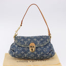 LOUIS VUITTON Monogram Denim Mini Preity Shoulder Bag Blue M95050 Auth 195231SAM-12