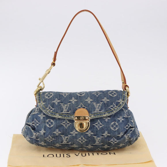 LOUIS VUITTON Monogram Denim Mini Preity Shoulder Bag Blue M95050 Auth 195231SAM
