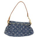 LOUIS VUITTON Monogram Denim Mini Preity Shoulder Bag Blue M95050 Auth 195231SAM-2