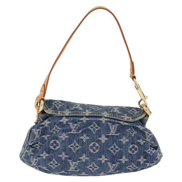 LOUIS VUITTON Monogram Denim Mini Preity Shoulder Bag Blue M95050 Auth 195231SAM