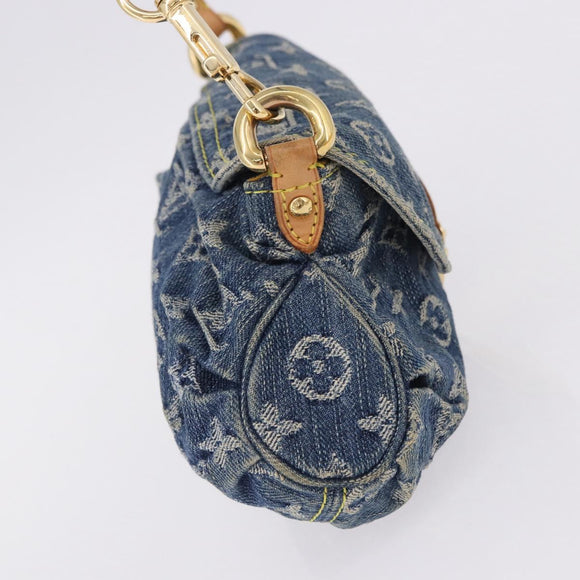 LOUIS VUITTON Monogram Denim Mini Preity Shoulder Bag Blue M95050 Auth 195231SAM