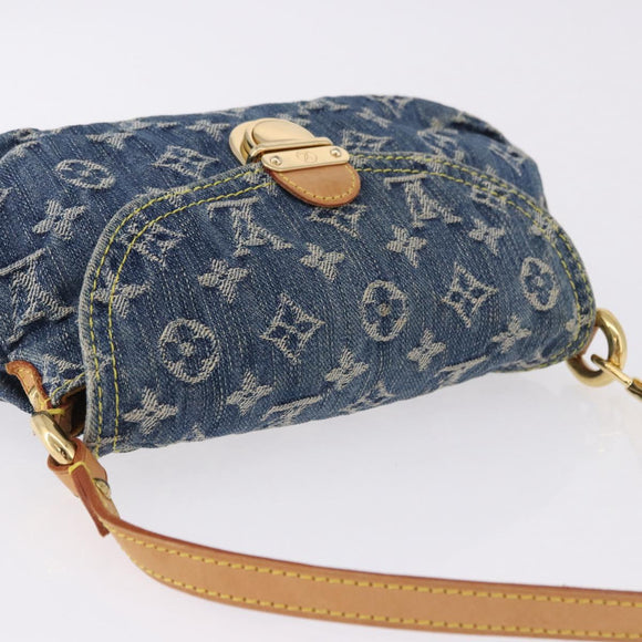 LOUIS VUITTON Monogram Denim Mini Preity Shoulder Bag Blue M95050 Auth 195231SAM
