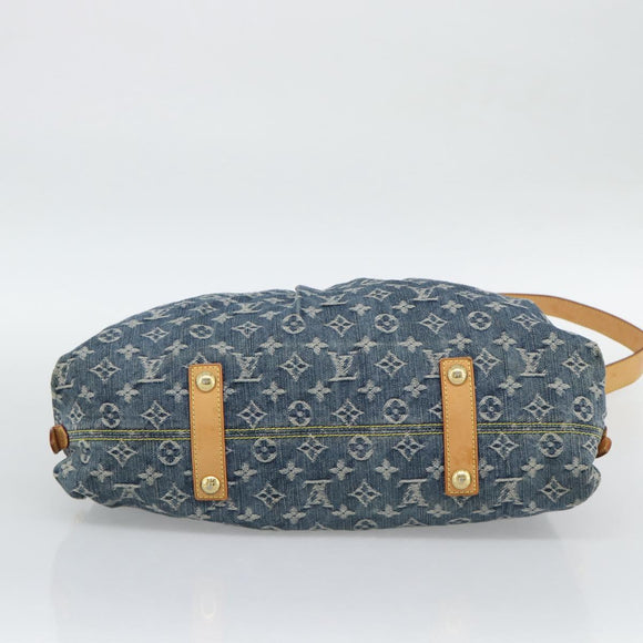 LOUIS VUITTON Monogram Denim Neo Cabby GM Hand Bag 2way Blue M95350 Auth 195232V