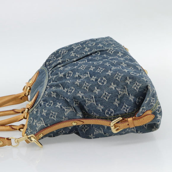 LOUIS VUITTON Monogram Denim Neo Cabby GM Hand Bag 2way Blue M95350 Auth 195232V