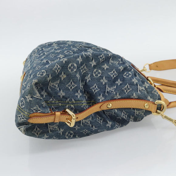 LOUIS VUITTON Monogram Denim Neo Cabby GM Hand Bag 2way Blue M95350 Auth 195232V