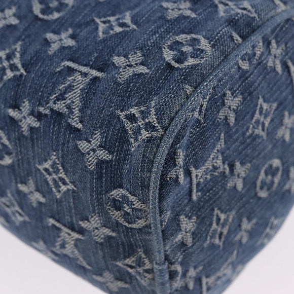 LOUIS VUITTON Monogram Denim Neo Speedy Hand Bag Blue M95019 LV Auth 195233SAV