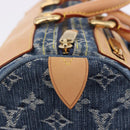 LOUIS VUITTON Monogram Denim Neo Speedy Hand Bag Blue M95019 LV Auth 195233SAV-17