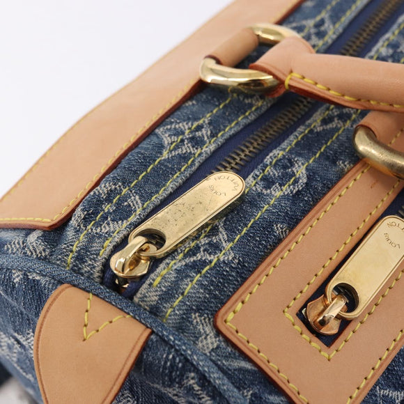 LOUIS VUITTON Monogram Denim Neo Speedy Hand Bag Blue M95019 LV Auth 195233SAV