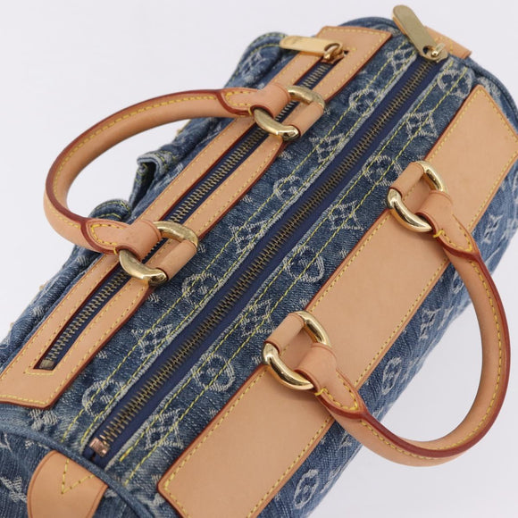 LOUIS VUITTON Monogram Denim Neo Speedy Hand Bag Blue M95019 LV Auth 195233SAV
