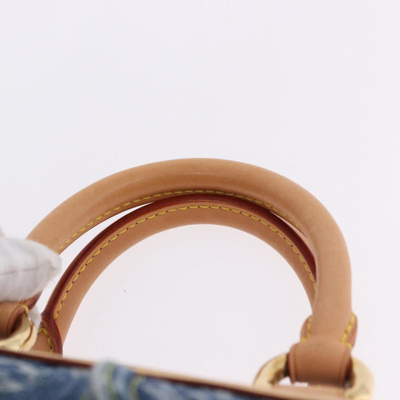 LOUIS VUITTON Monogram Denim Neo Speedy Hand Bag Blue M95019 LV Auth 195233SAV