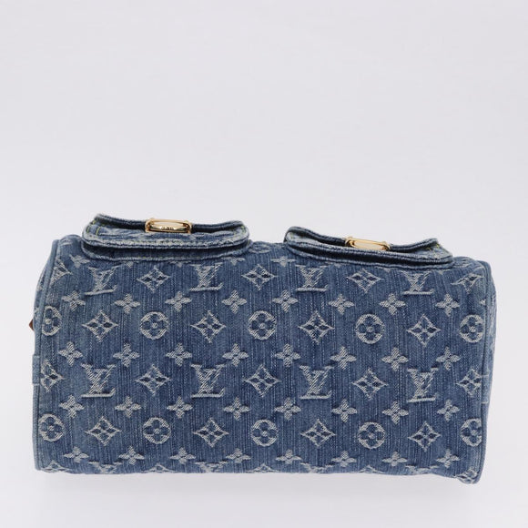 LOUIS VUITTON Monogram Denim Neo Speedy Hand Bag Blue M95019 LV Auth 195233SAV