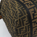FENDI Zucca Canvas Tote Bag Brown Black Auth 195234A-13