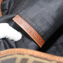 FENDI Zucca Canvas Tote Bag Brown Black Auth 195234A-20
