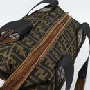 FENDI Zucca Canvas Tote Bag Brown Black Auth 195234A-6