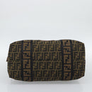 FENDI Zucca Canvas Tote Bag Brown Black Auth 195234A-9