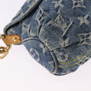 LOUIS VUITTON Monogram Denim Mini Preity Shoulder Bag Blue M95050 Auth 195235SAM-9