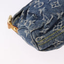 LOUIS VUITTON Monogram Denim Mini Preity Shoulder Bag Blue M95050 Auth 195235SAM-15