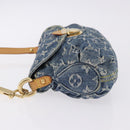 LOUIS VUITTON Monogram Denim Mini Preity Shoulder Bag Blue M95050 Auth 195235SAM-4
