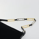 FENDI Chain Shoulder Bag Velor Black Auth 195236A-8