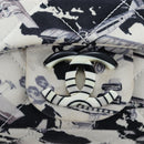 CHANEL Matelasse 25 Airline Shoulder Bag Canvas White Silver CC Auth 195237SAM-15