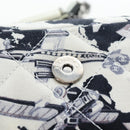 CHANEL Matelasse 25 Airline Shoulder Bag Canvas White Silver CC Auth 195237SAM-18