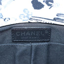 CHANEL Matelasse 25 Airline Shoulder Bag Canvas White Silver CC Auth 195237SAM-19
