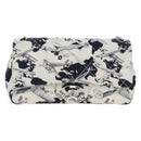CHANEL Matelasse 25 Airline Shoulder Bag Canvas White Silver CC Auth 195237SAM-2