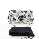 CHANEL Matelasse 25 Airline Shoulder Bag Canvas White Silver CC Auth 195237SAM-27